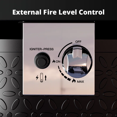 Fire Pits Outdoor Gas Fire Pit, 50,000 BTU Steel Fire Table