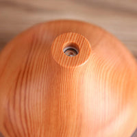 Wood Grain Aromatherapy Essential Oil Diffuser with Time Delay, USB LED Touch Air Humidifier Purifier, Decorative 300Ml Vase Cool Mist Magic 7 Colors LED Night Light