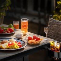 Fire Pits Outdoor Gas Fire Pit, 50,000 BTU Steel Fire Table