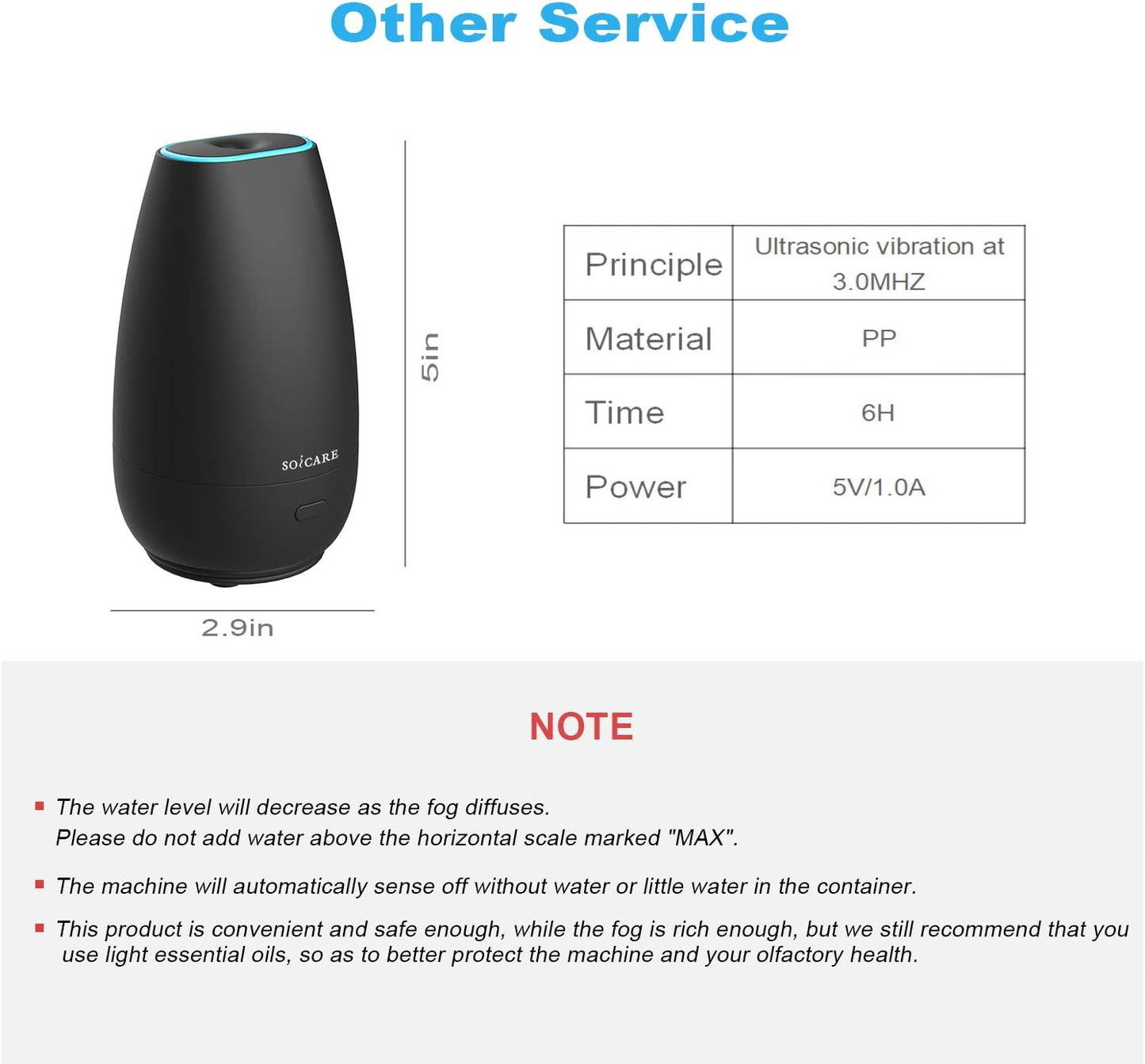 Car Diffuser (2Nd Generation), Small Portable Car Essential Oil Diffuser with Built-In USB Cable, Mini Aromatherapy Air Scent Humidifier Diffuser for Travel/Office/Home (Elegant Black)