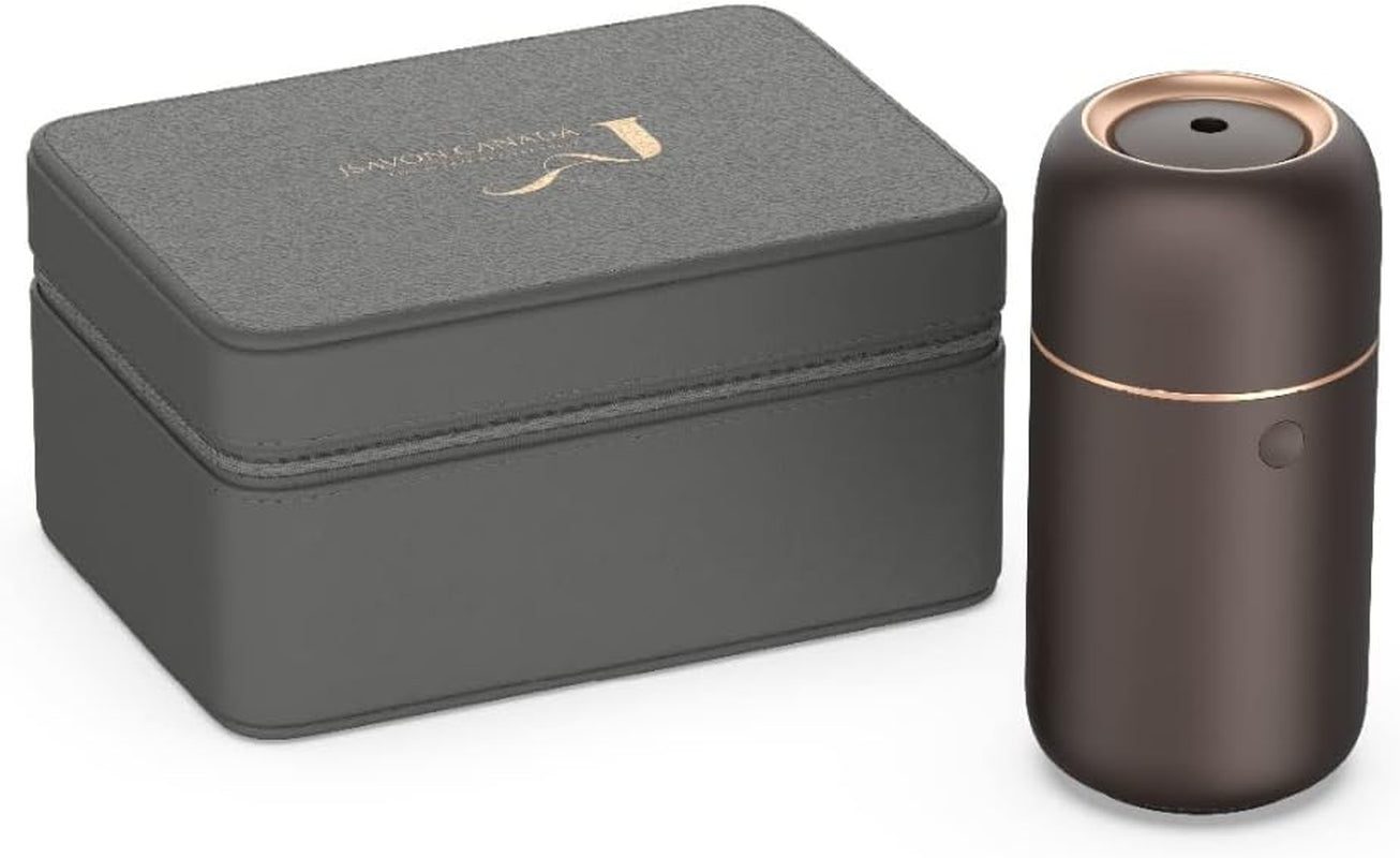 Premium Cordless Essential Oil Diffuser (Space Grey) |  Chic Aluminum Alloy Luxury Diffuser Humidifier | 65Ml Capacity, 3 Lighting Modes, Rechargeable, Battery Powered, Portable