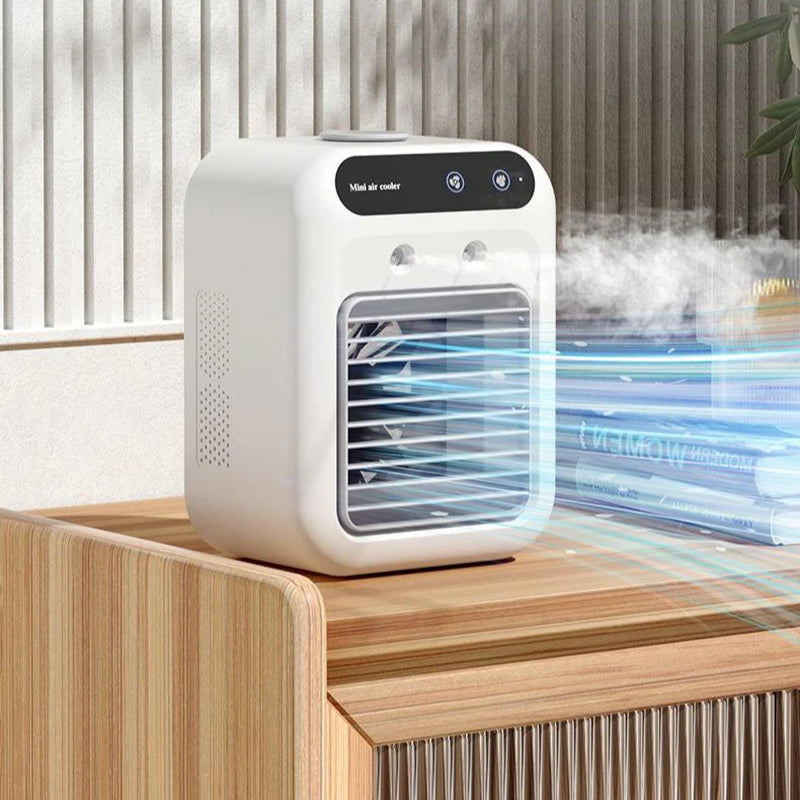 “Portable 3-In-1 Air Cooler Fan – Mini AC for Room, Office & Car | Fast Cooling + Humidifier | Ships from USA 🇺🇸 | Tiktok & Amazon Hot Seller!”