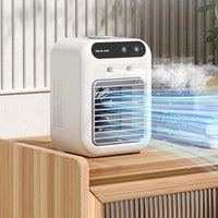 “Portable 3-In-1 Air Cooler Fan – Mini AC for Room, Office & Car | Fast Cooling + Humidifier | Ships from USA 🇺🇸 | Tiktok & Amazon Hot Seller!”