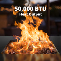 Fire Pits Outdoor Gas Fire Pit, 50,000 BTU Steel Fire Table